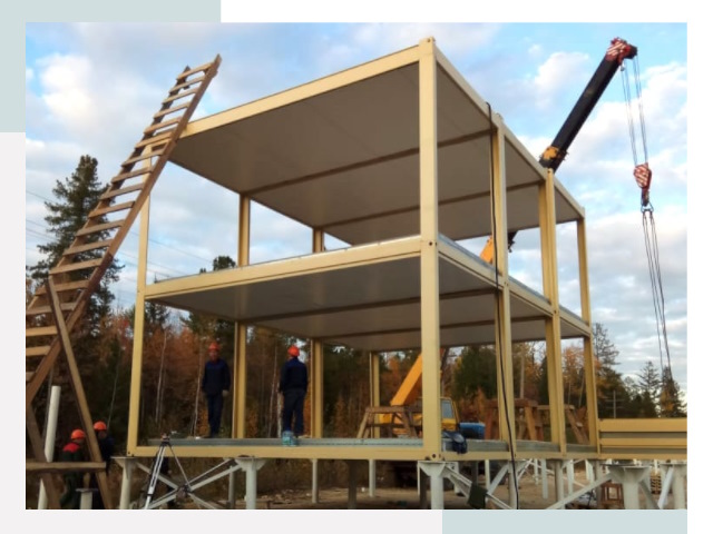 Строительство модульных здания Лянтор