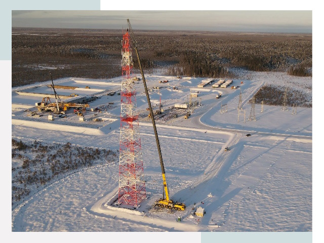 Мачты связи в Лянторе