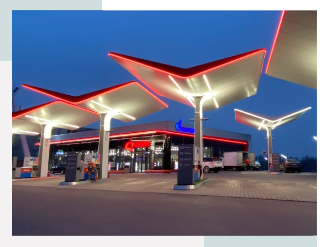 Навесы для АЗС в Лянторе