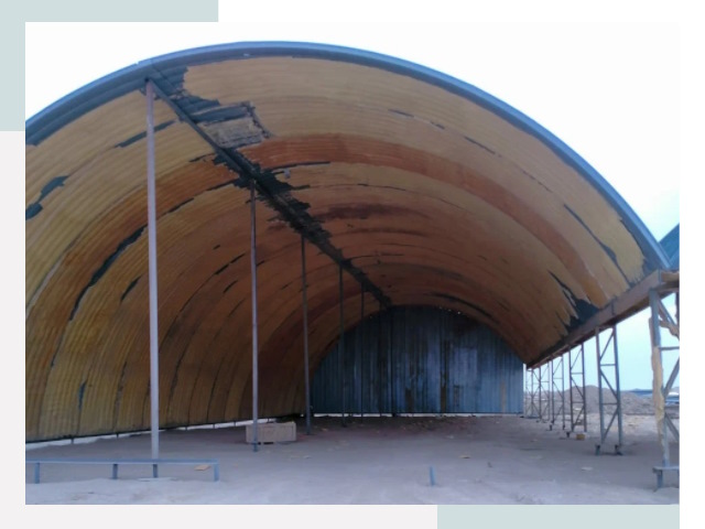 Реконструкция ангаров в Лянторе